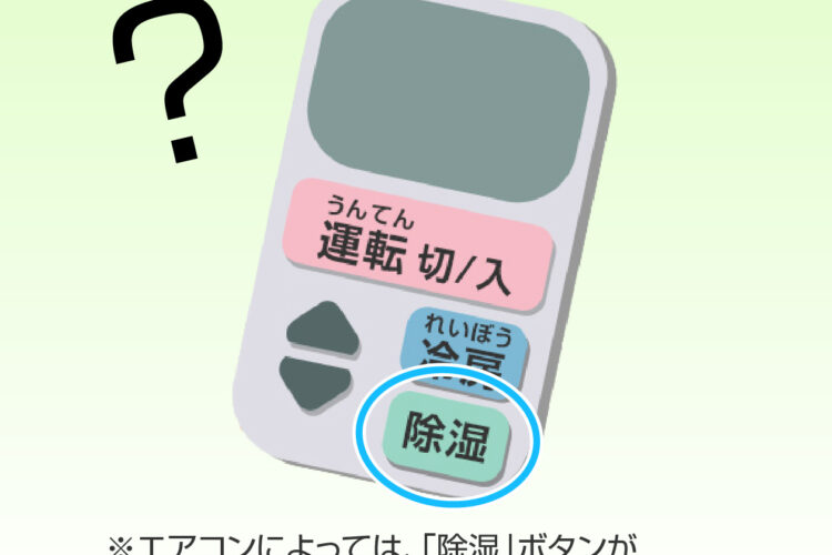 冷房と除湿どちらを使おう？！